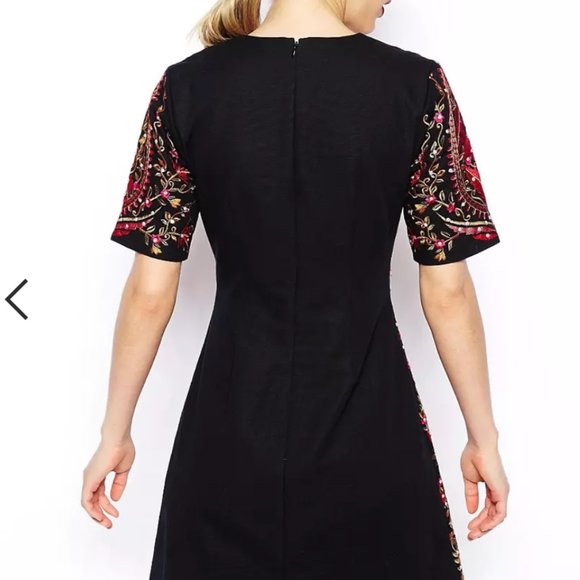 ASOS Premium Embroidered Shift Dress - Picture 2 of 7